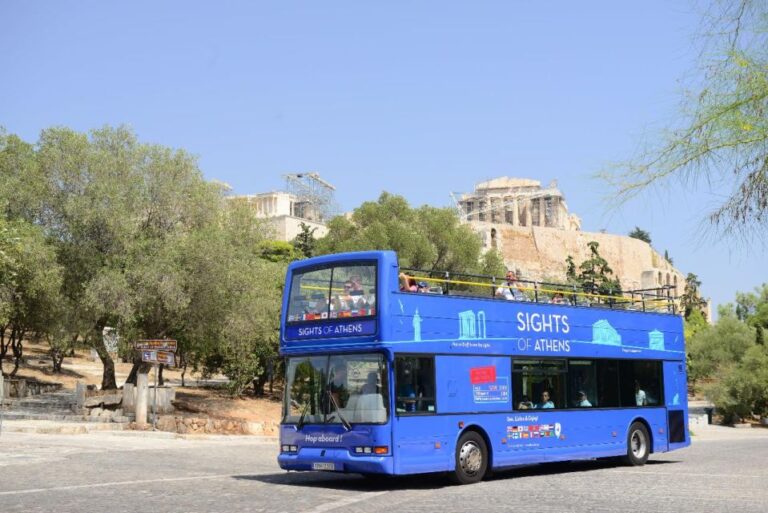 Athens: Island Cruise With Lunch & Hop-On Hop-Off Bus Ticket