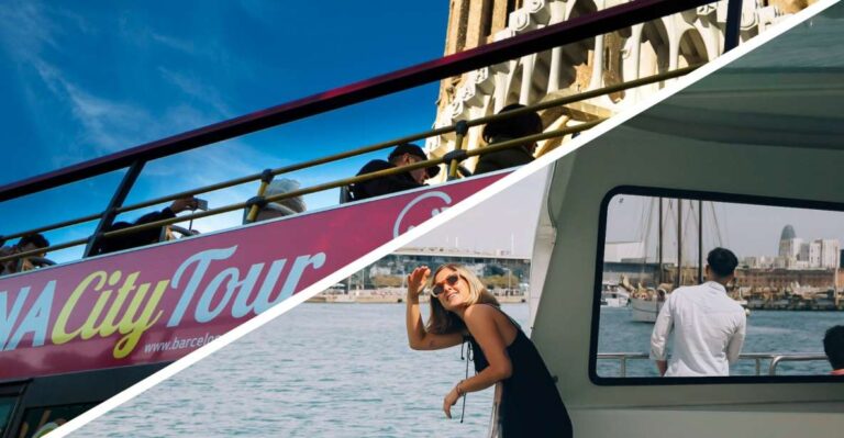 Barcelona: Hop-On Hop-Off Bus With Eco Catamaran Cruise