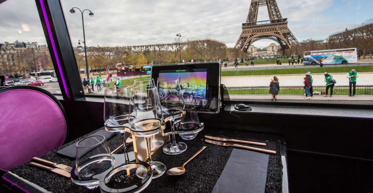 1 champs elysees bus toque lunch w a glass of champagne Champs Elysées Bus Toqué Lunch W/ a Glass of Champagne