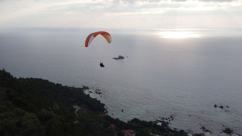 1 corfu paragliding tandem flight above pelekas town Corfu: Paragliding Tandem Flight Above Pelekas Town