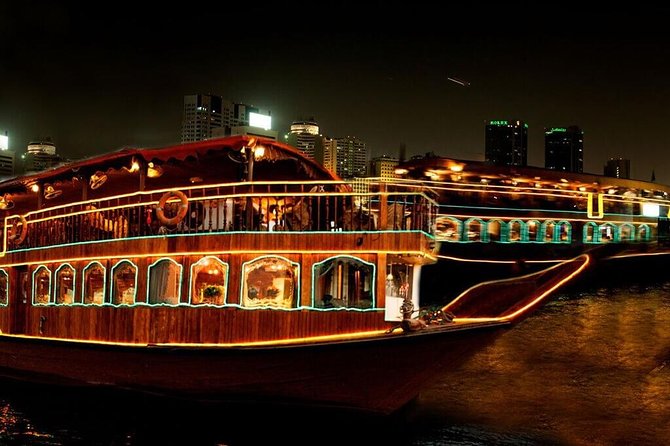Dubai Dhow Cruise Dinner Creek With Transfer
