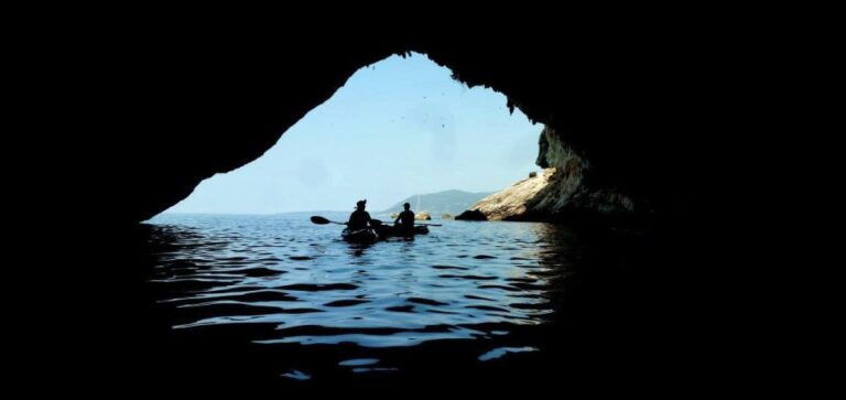 From Agios Ioannis Beach: Kayak Day Trip to Papanikolis Cave