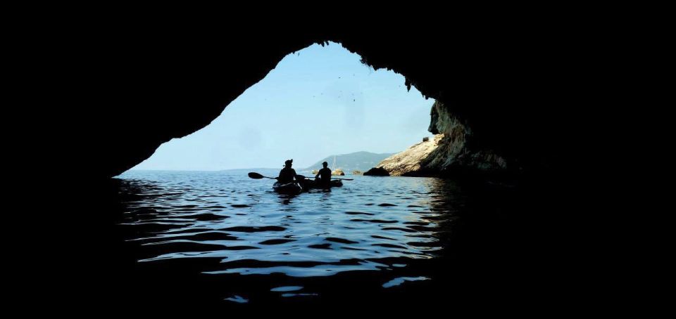 1 from agios ioannis beach kayak day trip to papanikolis cave From Agios Ioannis Beach: Kayak Day Trip to Papanikolis Cave