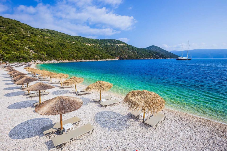 From Argostolion: Caves and Antisamos Beach Private Tour