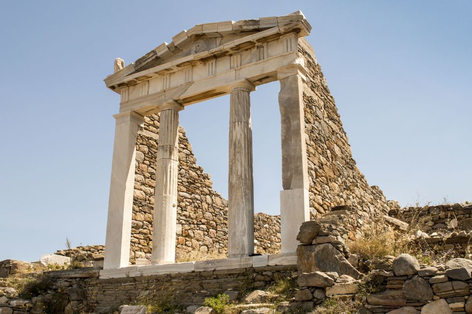 From Mykonos: Delos Archaeological Site Guided Evening Tour