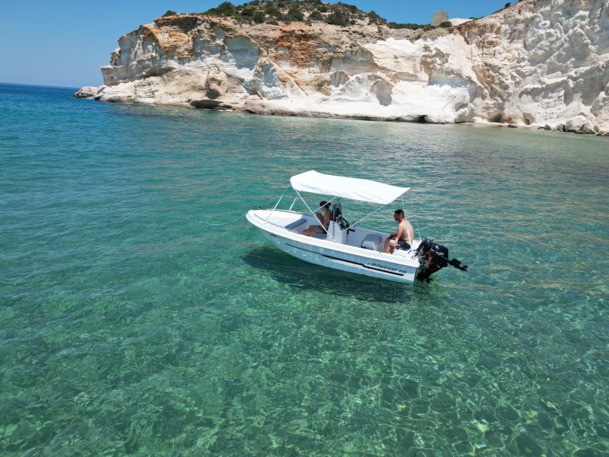 1 from provatas milos boat rental to kleftiko From Provatas Milos: Boat Rental to Kleftiko