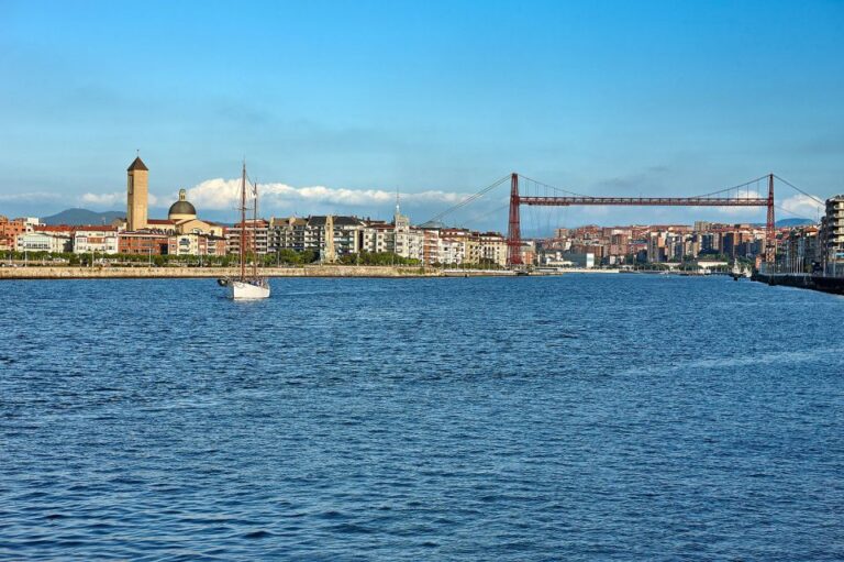 Getxo and Bizcaya Bridge From Bilbao