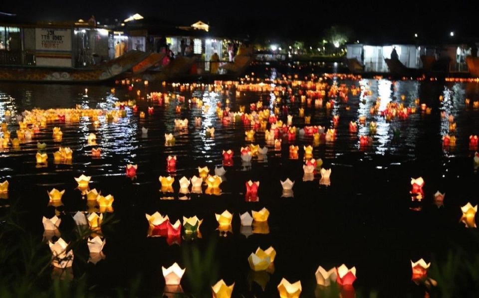 1 hoai river boat trip by night with release lantern in hoi an Hoai River Boat Trip by Night With Release Lantern in Hoi an