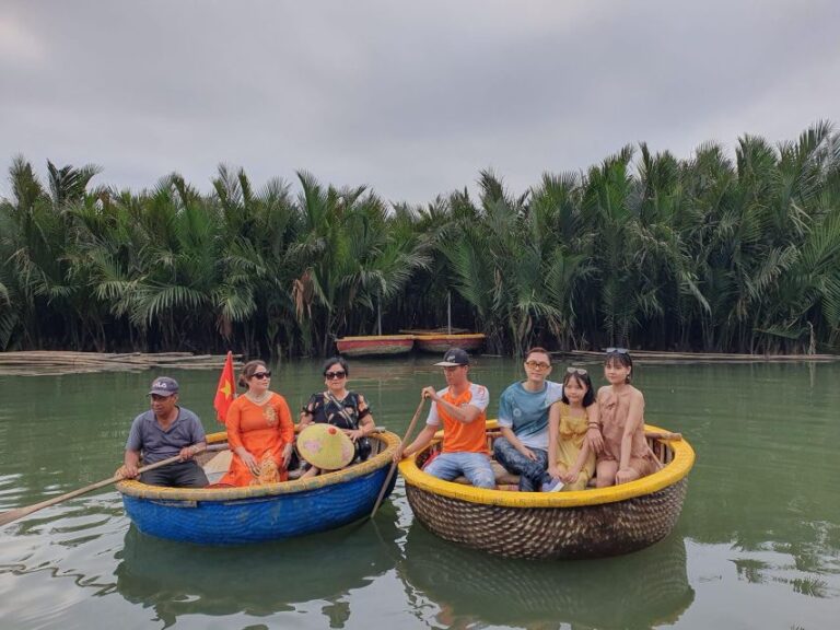 Hoi An: Cam Thanh Tour With Bamboo Basket Boat & Meal Option