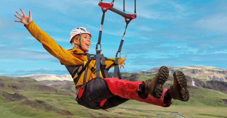 Hveragerdi: Mega Zipline Experience