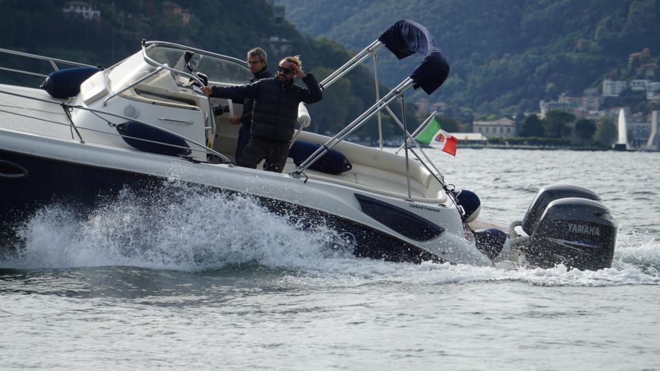 Lake Como: Dreamer Private Tour 1 Hour Eolo Boat