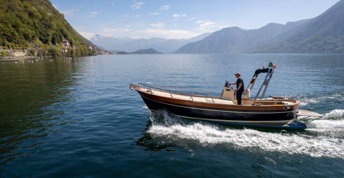 1 lake como on classic wooden boat Lake Como on Classic Wooden Boat