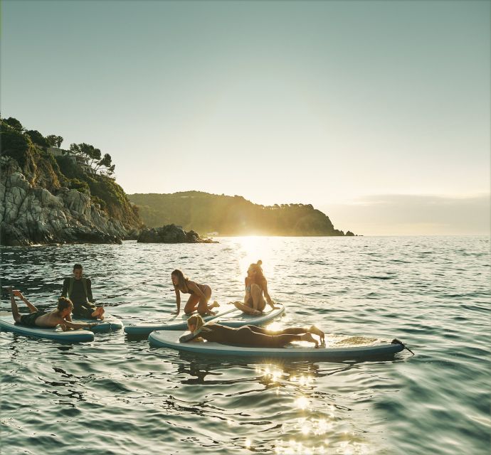 1 lloret de mar sunrise paddle board ride with instructor Lloret De Mar: Sunrise Paddle Board Ride With Instructor