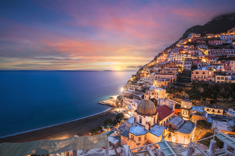 Naples: Private Sunset Tour to Positano With Dinner - Key Points