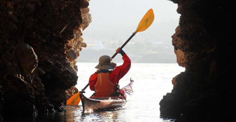 1 naxos moutsouna caves sea kayak tour snorkeling picnic Naxos: Moutsouna Caves Sea Kayak Tour, Snorkeling & Picnic