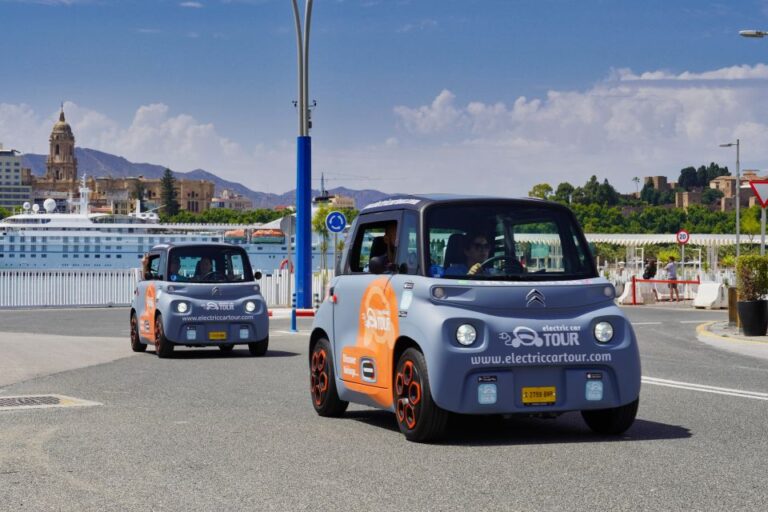 Nigth Tour in Malaga by Electriccar.Enjoy the Sunset