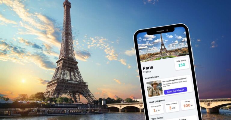 Paris: City Exploration Game and Tour on Your Phone