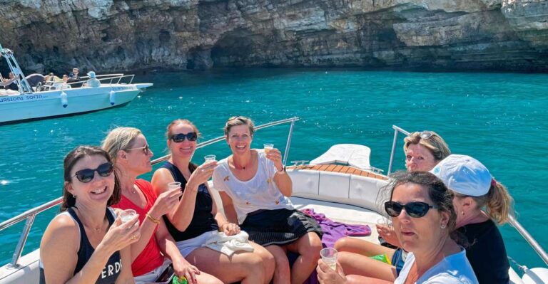 Polignano: PRIVATE Boat Cruise to the Caves With Aperitif