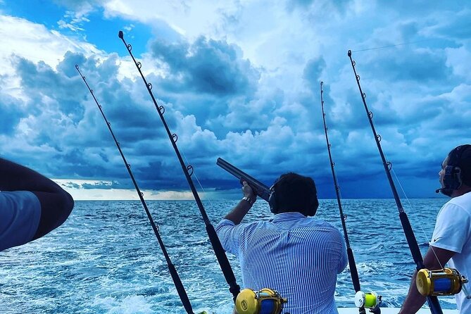 Private Charter Saltwater Fishing With Ocean Skeet Shooting