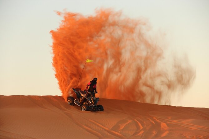 Quad Bike Safari With Sandboarding, Camels Ride and BBQ Dinner