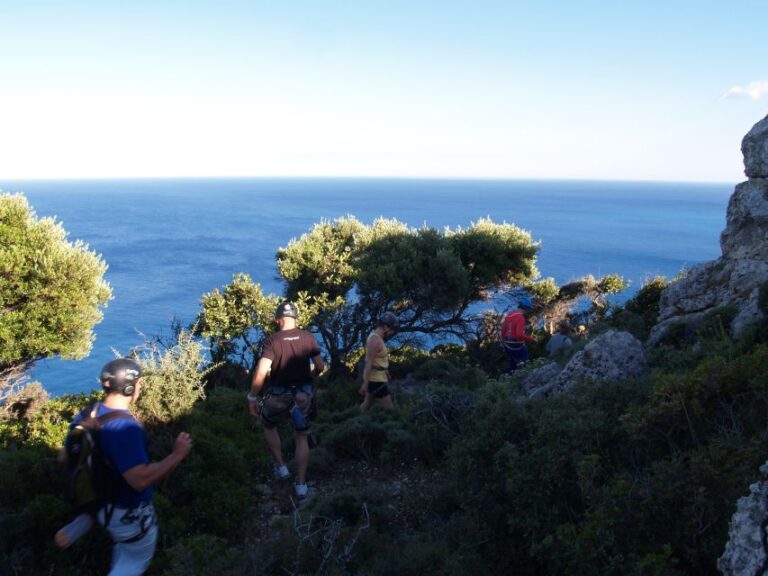 Rhodes: Ladiko Bay Rock Climbing and Rappelling Experience