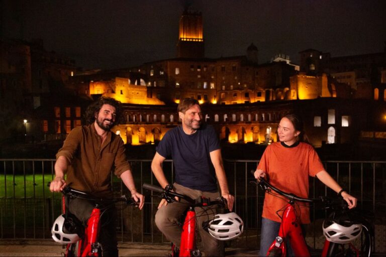 Rome: Quality E-Bike Evening Tour With Optional Dinner