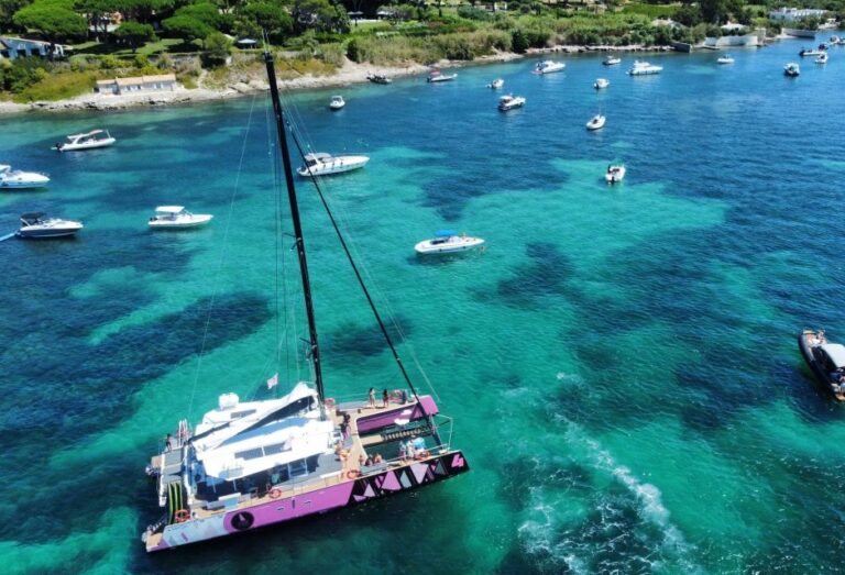 Saint Tropez: Evening Catamaran Party With Welcome Drink