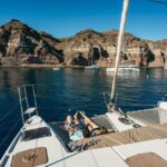 1 santorini catamaran caldera cruise with meal and drinks Santorini: Catamaran Caldera Cruise With Meal and Drinks