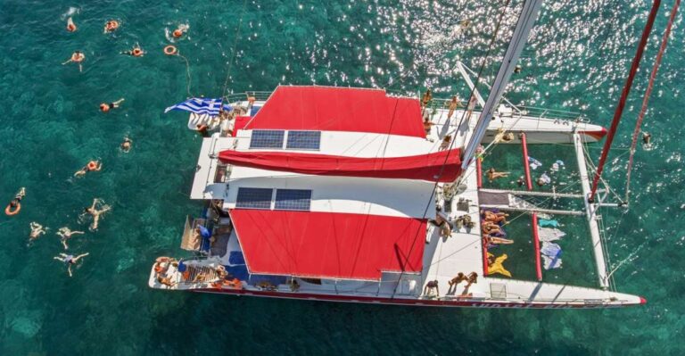 Santorini: Catamaran Cruise, Winery, & Oia Sunset Combo Tour