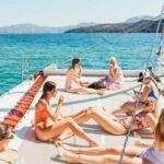 1 santorini catamaran tour with bbq dinner drinks and music Santorini: Catamaran Tour With BBQ Dinner, Drinks, and Music