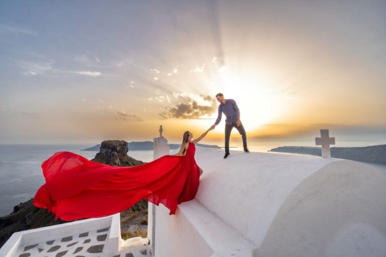 Santorini: Flying Dress Photoshoot Express Package