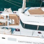 1 santorini luxury catamaran cruise lunch drinks transfers Santorini Luxury Catamaran Cruise: Lunch, Drinks, Transfers