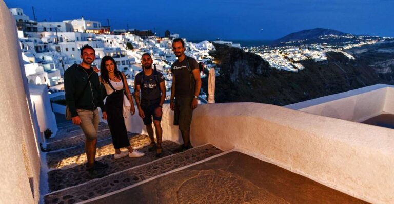 Santorini: Night Hike, Wine Tasting, and Greek Dinner
