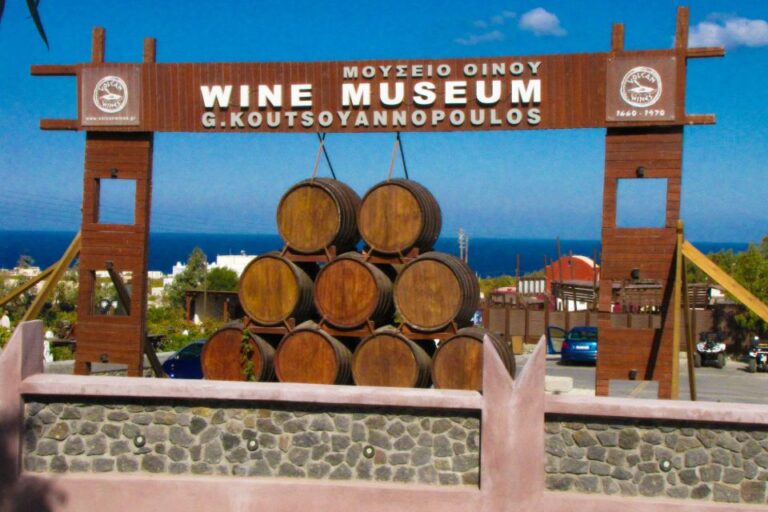 Santorini Visit Cave Wine Museum and Wine Tasting