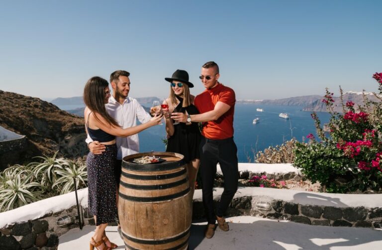 Santorini: Wine Tasting Tour to 3 Wineries With Transfer