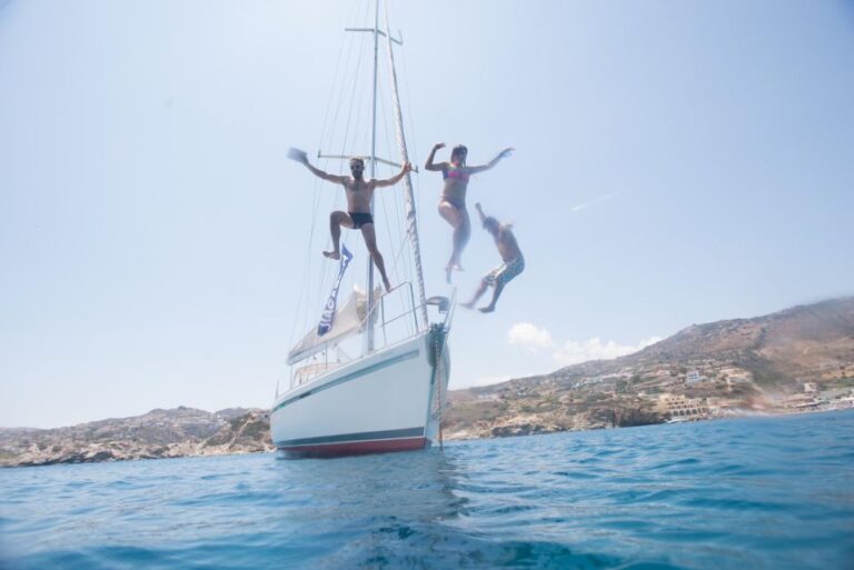 South Crete: Sailing Full Day Trip With Lunch