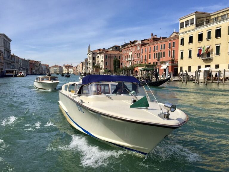 Venice: Private Boat Transfer From Cruise Terminal to Hotel