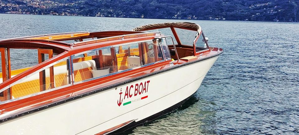 Boat Tour From Menaggio by Classic Venetian Limousine - Booking Information