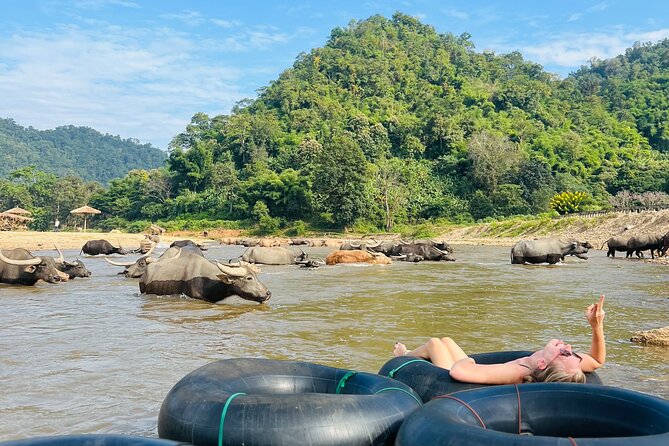 Chiangmai Half Day Package Tour- Waterfall, Tubing & Elephants - Waterfall Exploration