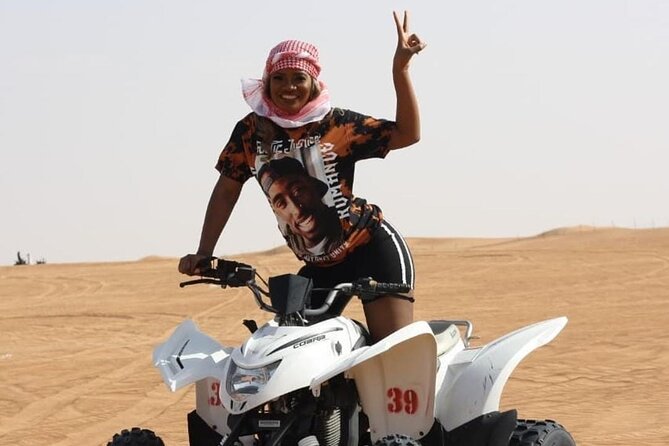 Dubai Desert Safari With Quad Bike, Camel Ride, Sandboard and BBQ - Enjoy a Traditional Camel Ride