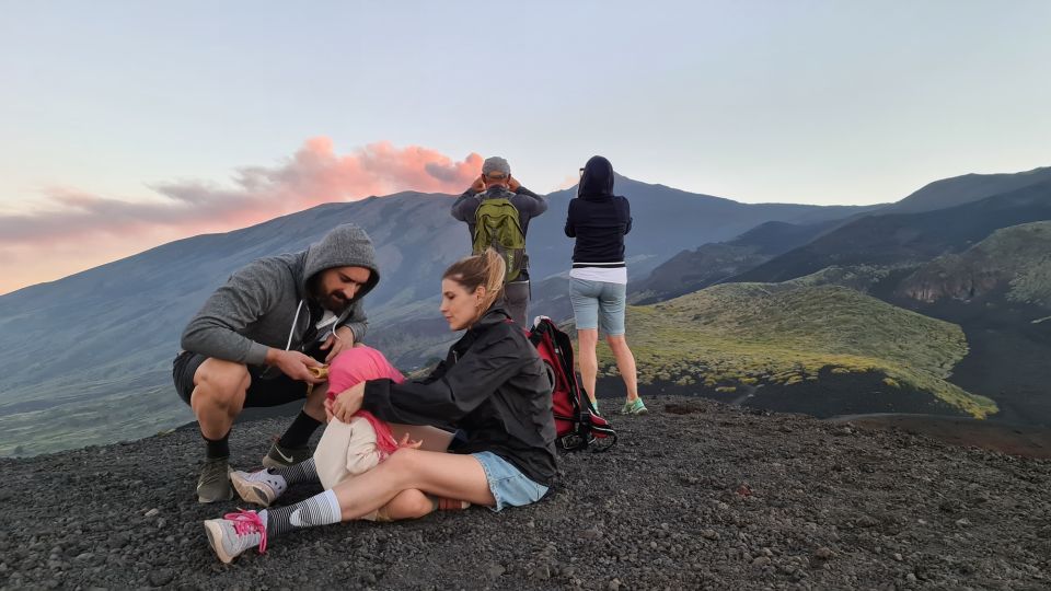 Etna North Sunset: Summit Area & Craters of 2002 - Highlights