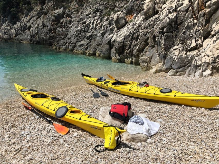 From Agios Ioannis Beach: Kayak Day Trip to Papanikolis Cave - Highlights