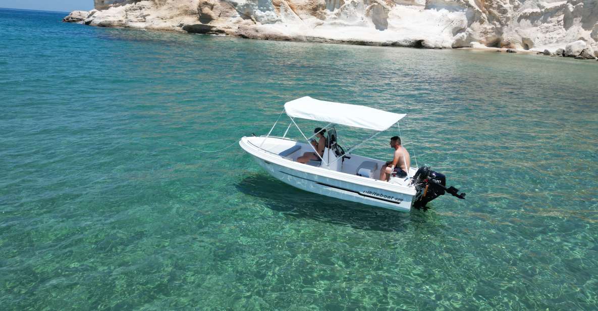 From Provatas Milos: Boat Rental to Kleftiko - Inclusions