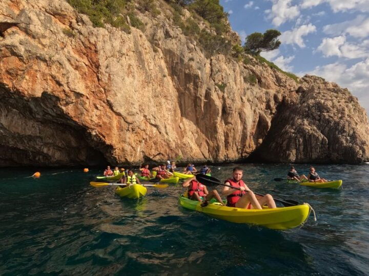 Granadella: Caló, Cova Llop Marí, and Ambolo Kayak Trip - Itinerary and Experience