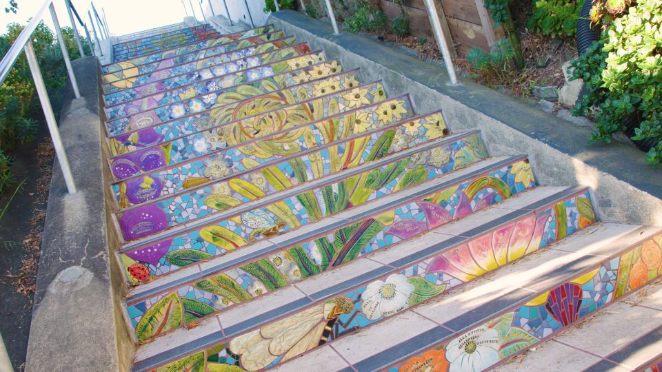 Hidden Stairways of San Francisco - Mosaic Tiled Stairs Highlights