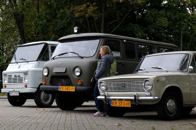 Krakow: Nowa Huta Retro Cars Ride & Kombinat Offices With Shelter Guided Tour - End Point Details