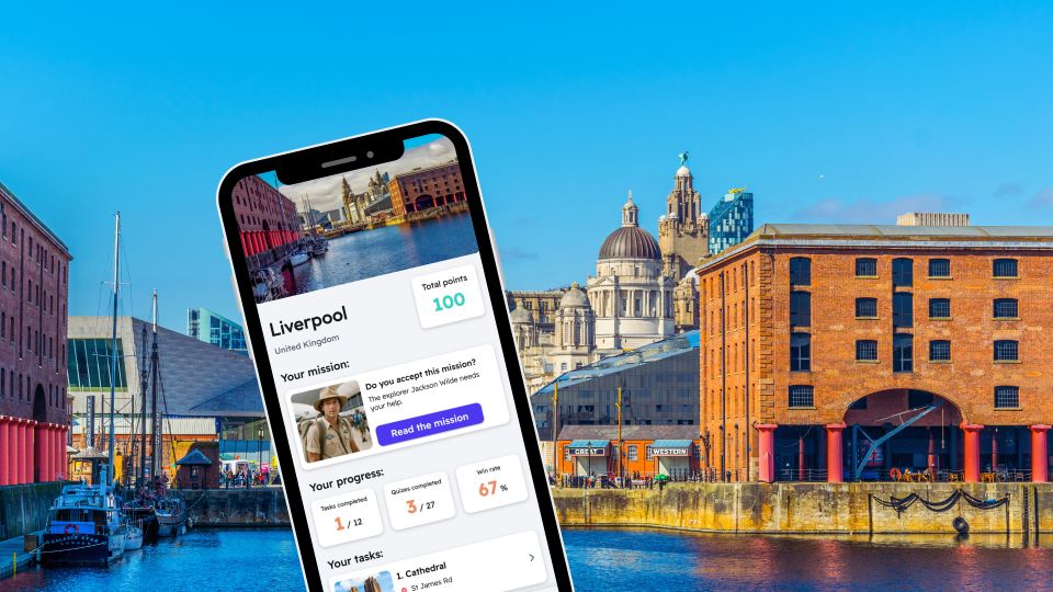 Liverpool: City Exploration Game and Tour on Your Phone - Interactive City Exploration Highlights