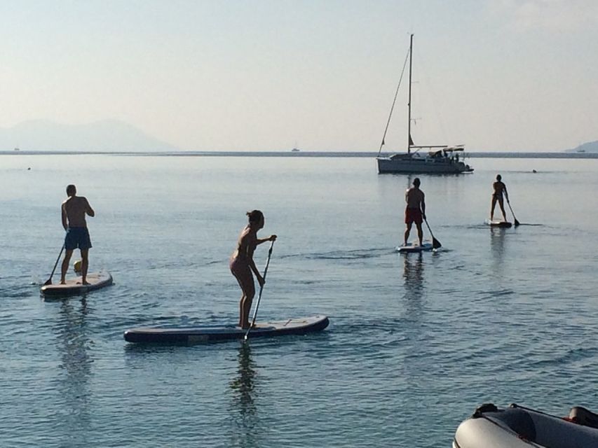 Meganisi: Half-Day Guided SUP Tour to Nisída Thiliá Island - Group Size and Language Options