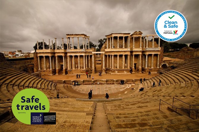 Merida Spain Private Full Day Sightseeing Tour From Lisbon - Itinerary Overview