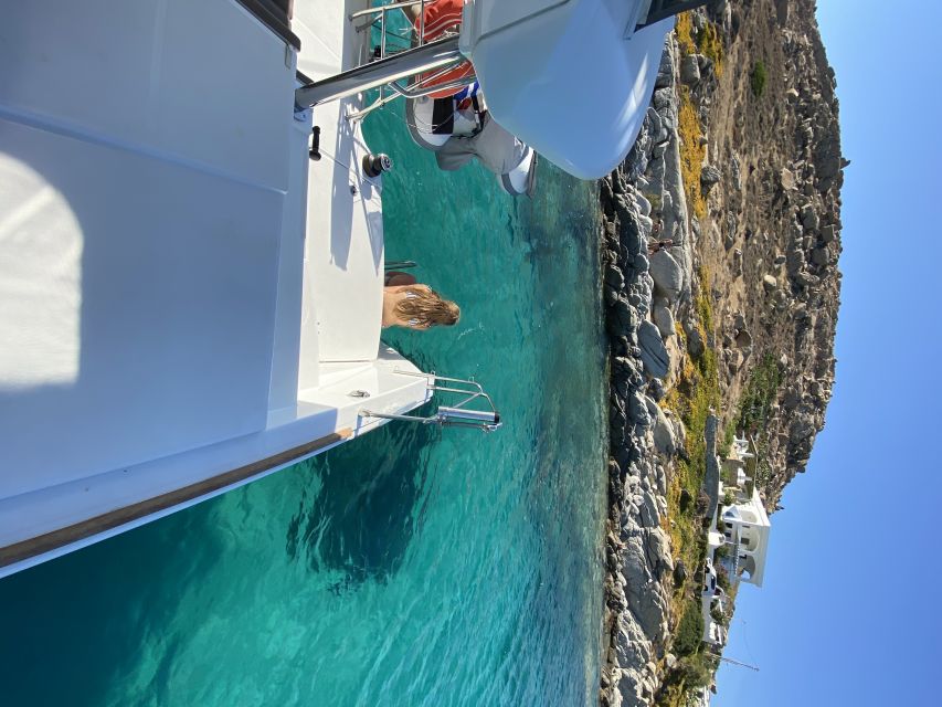 Naxos: Catamaran Sailing Cruise With Swim Stops and Lunch - Crystal Clear Swim and Snorkel